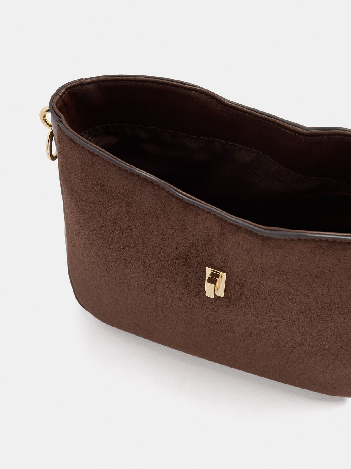 Leather-Effect Shoulder Bag With Crossbody Bag