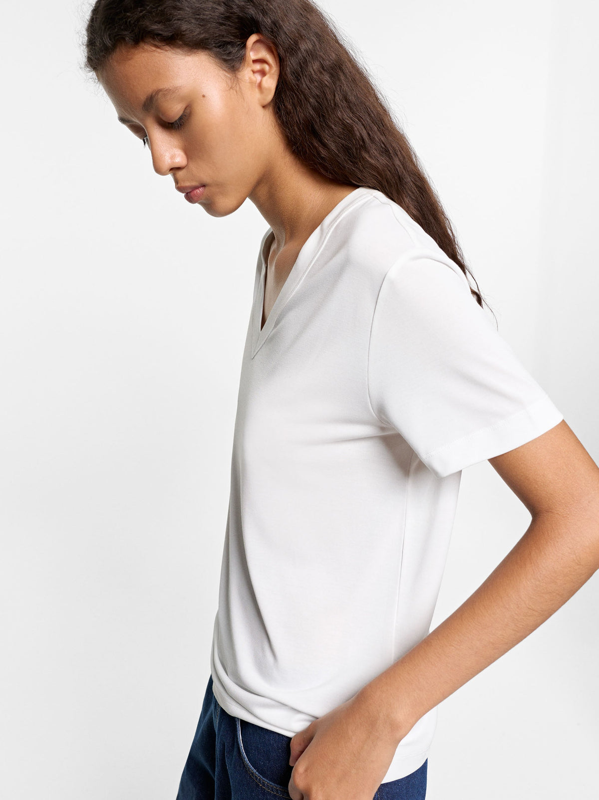 Plain V-Neck T-Shirt
