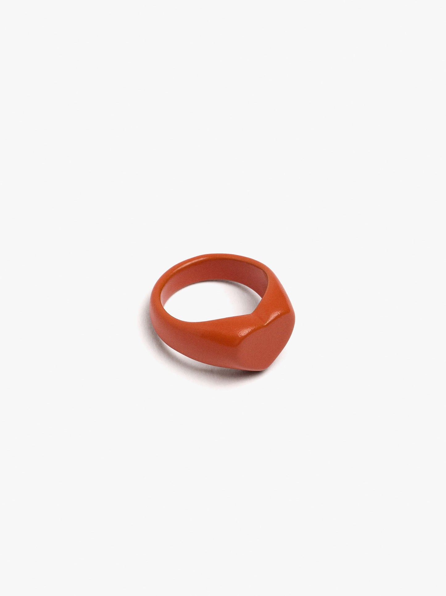 Enamel Heart Ring For Pinky