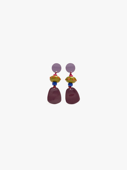 Geometric Enamel Earrings