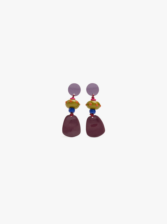 Geometric Enamel Earrings