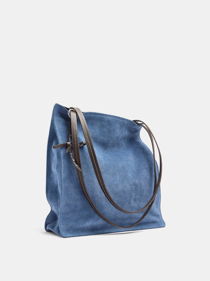 Rectangular Leather Shopper Bag