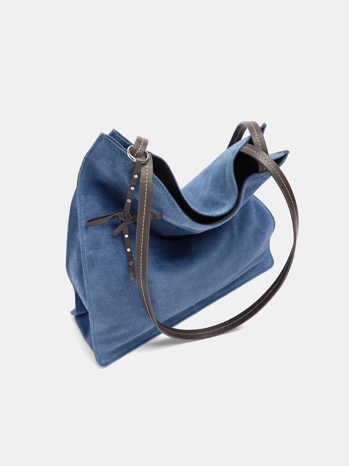 Rectangular Leather Shopper Bag