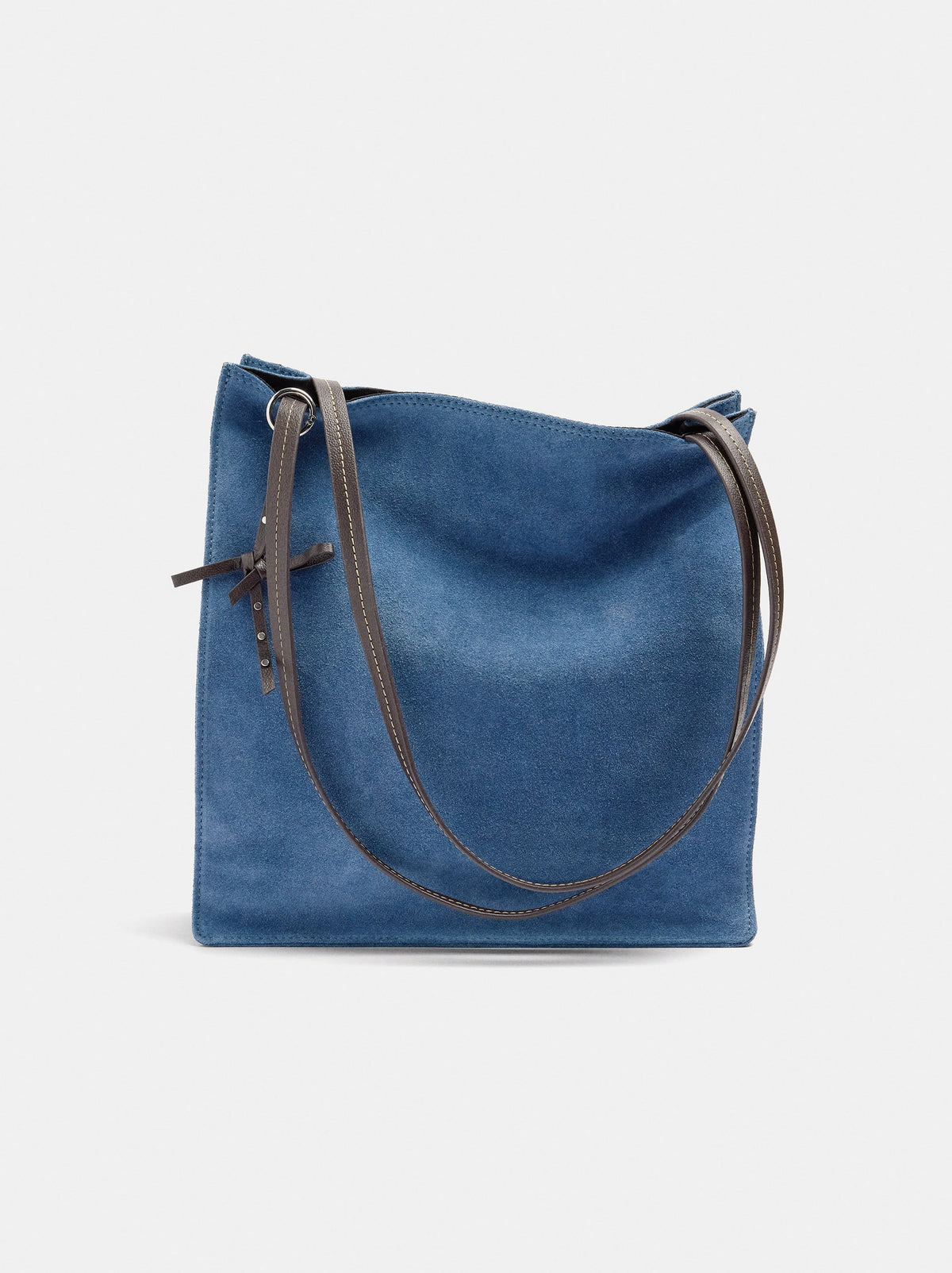 Rectangular Leather Shopper Bag
