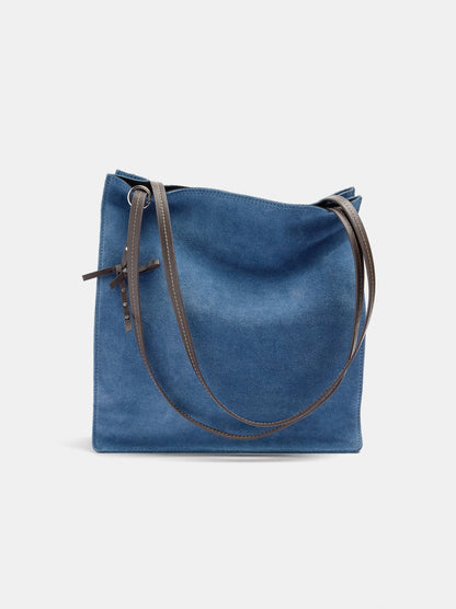 Rectangular Leather Shopper Bag