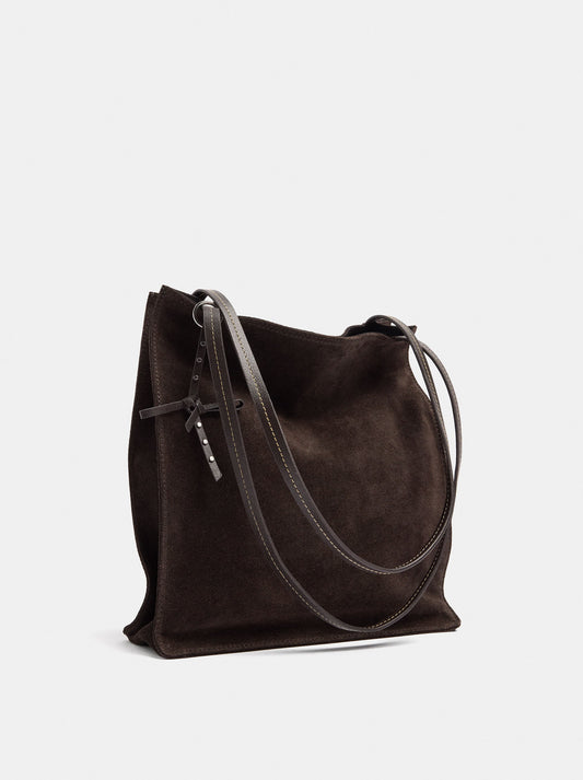 Rectangular Leather Shopper Bag
