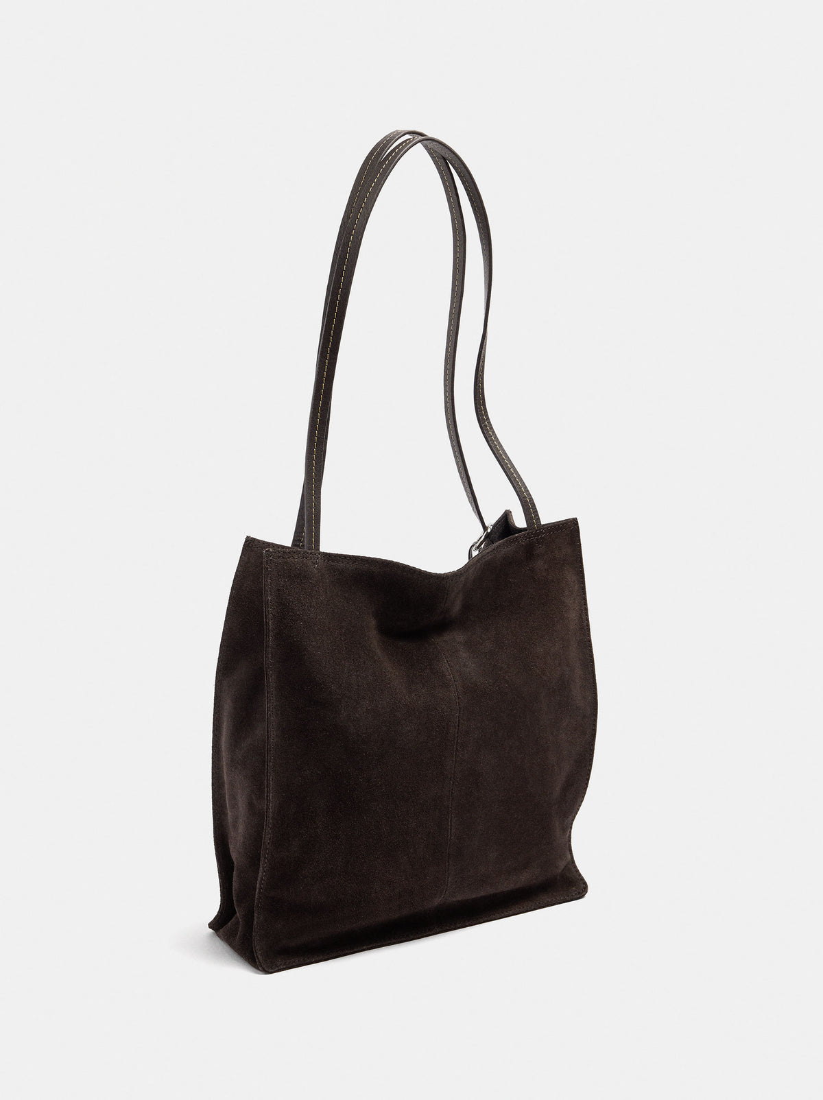 Rectangular Leather Shopper Bag