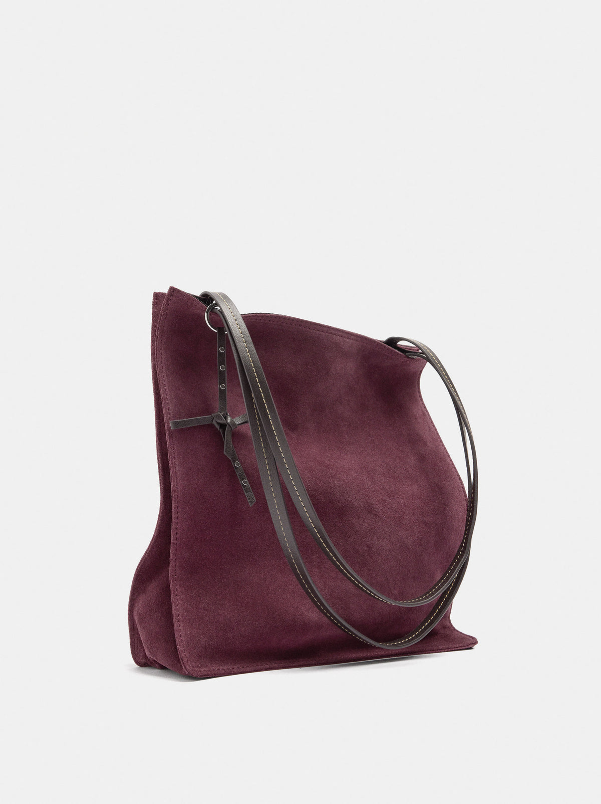 Rectangular Leather Shopper Bag