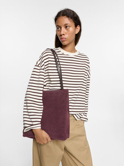 Rectangular Leather Shopper Bag