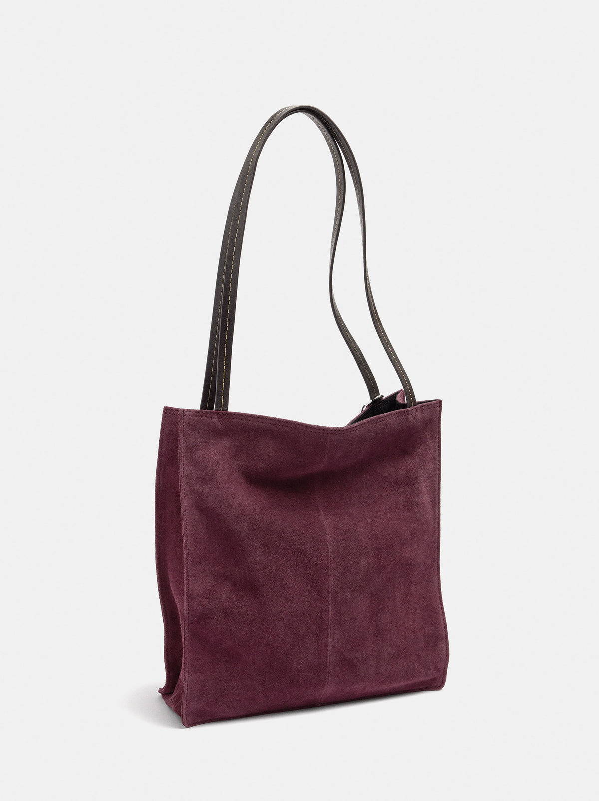 Rectangular Leather Shopper Bag