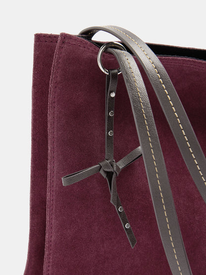Rectangular Leather Shopper Bag