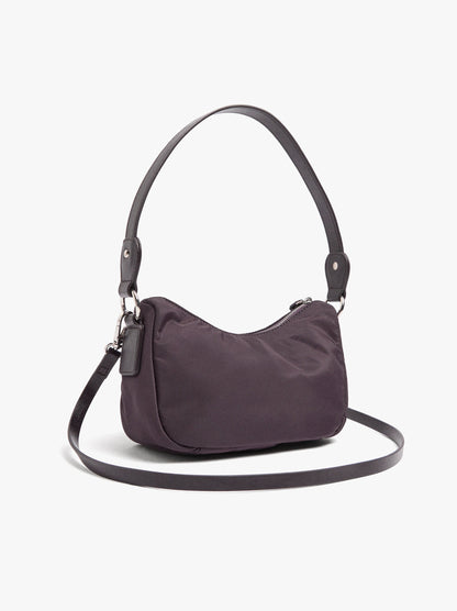 Nylon Shoulder Bag With Studs