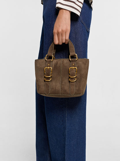 Tote Bag With Buckles