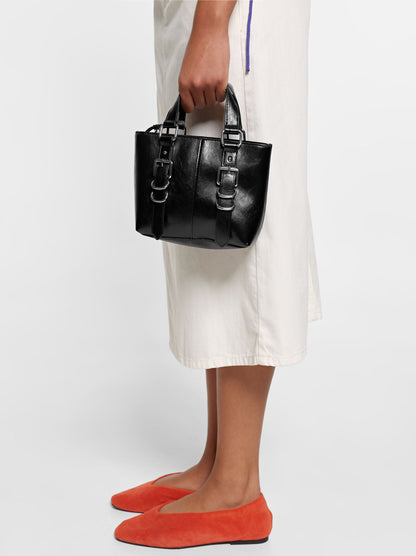 Tote Bag With Buckles