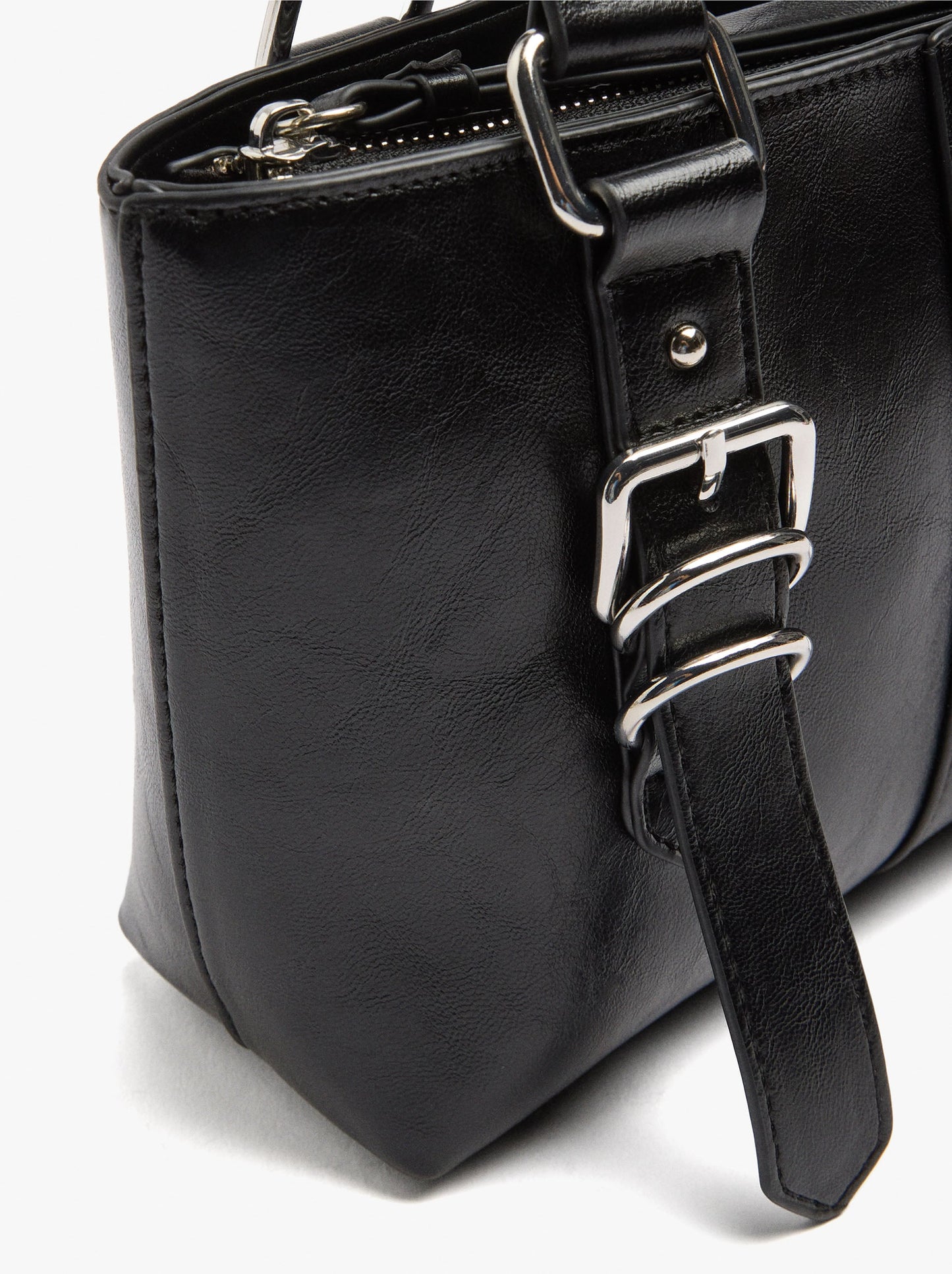 Tote Bag With Buckles