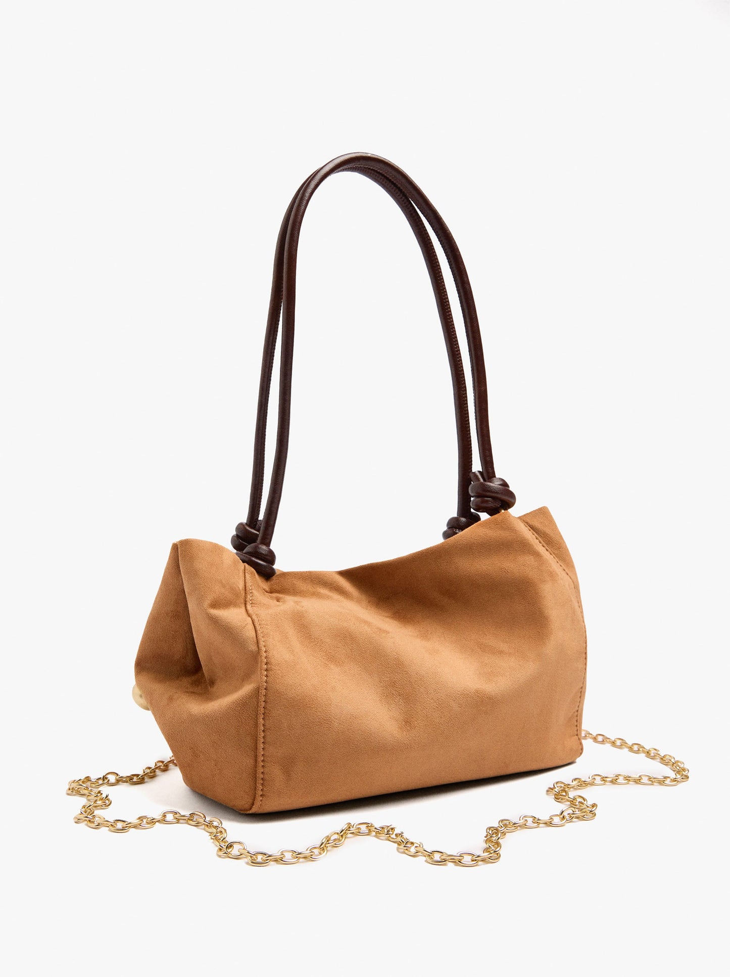 Leather-Effect Shoulder Bag With Spheres
