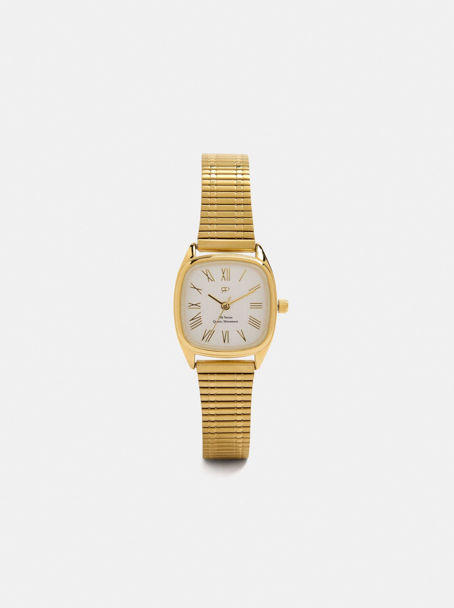 Square Watch With Stainless Steel Knit Strap