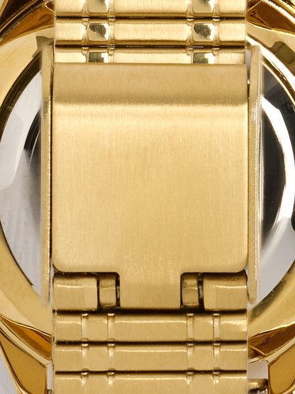 Square Watch With Stainless Steel Knit Strap