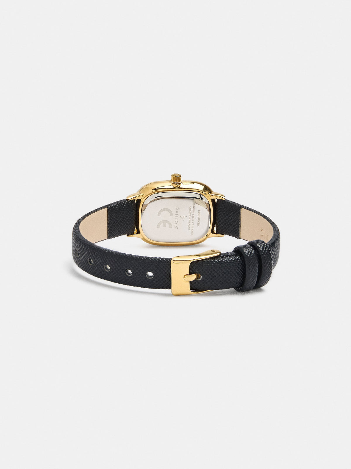 Rectangular Strap Watch With Texture