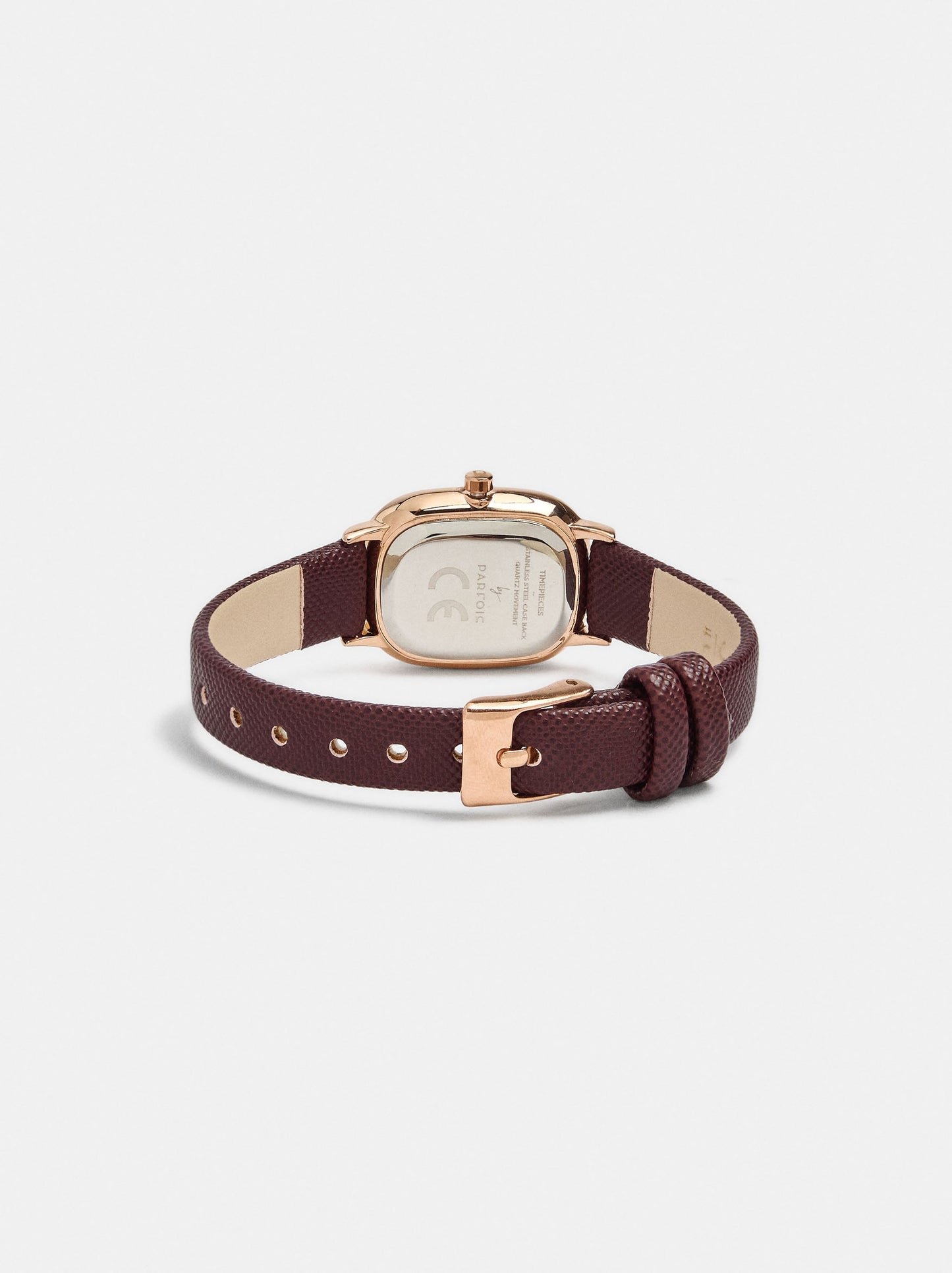 Rectangular Strap Watch With Texture