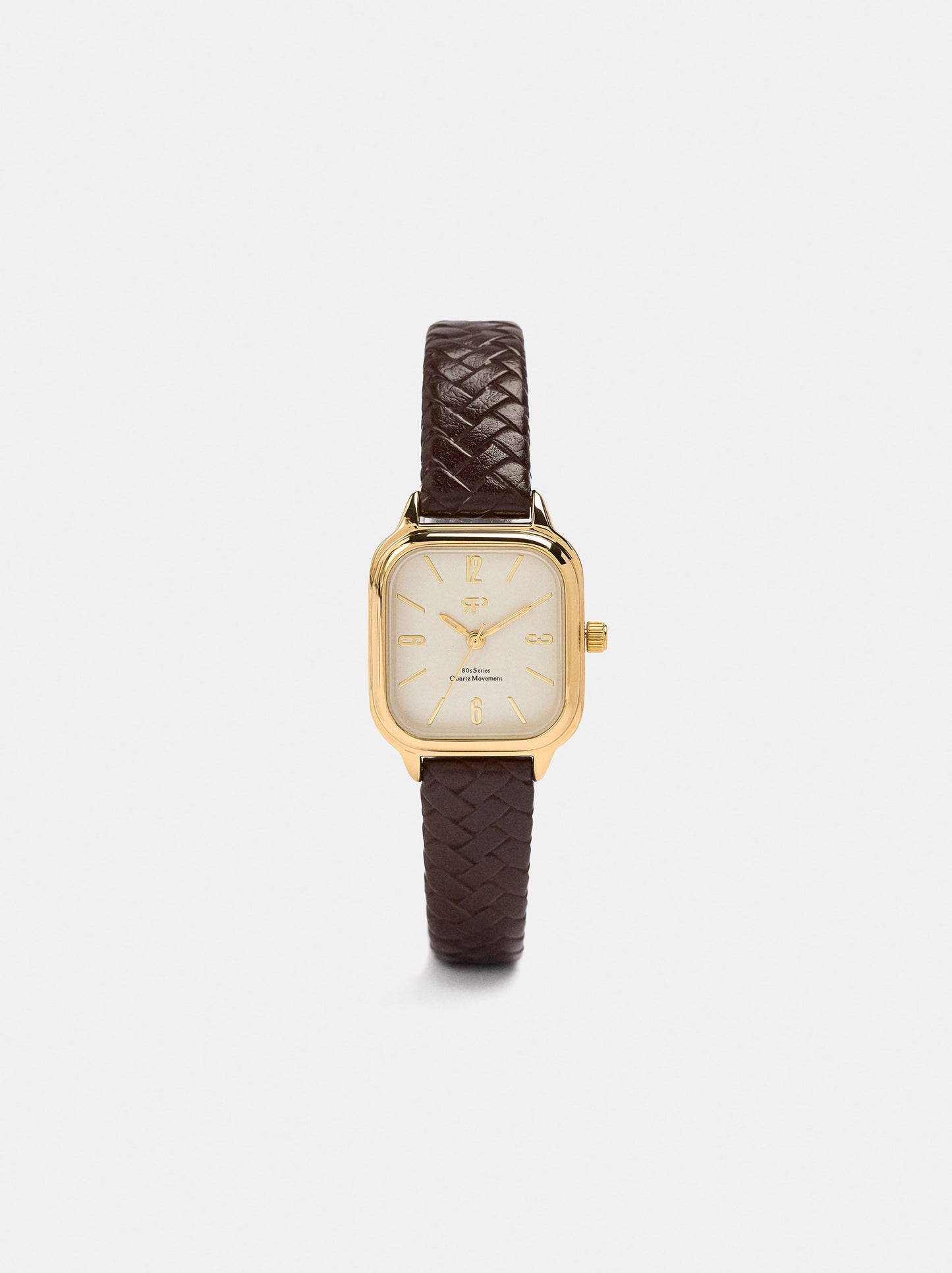 Square Watch With Braided Strap