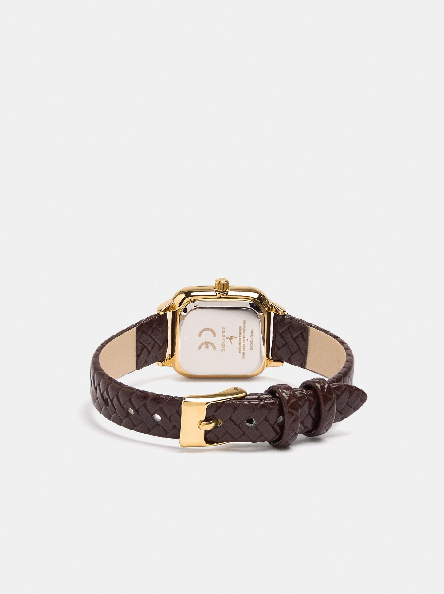 Square Watch With Braided Strap