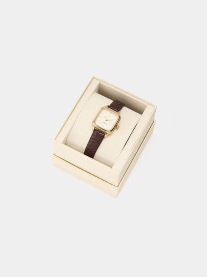 Square Watch With Braided Strap