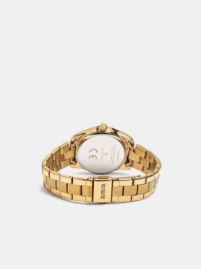Round Watch With Stainless Steel Bracelet