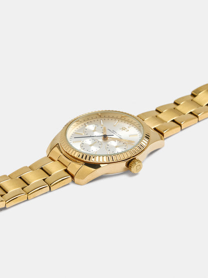 Round Watch With Stainless Steel Bracelet