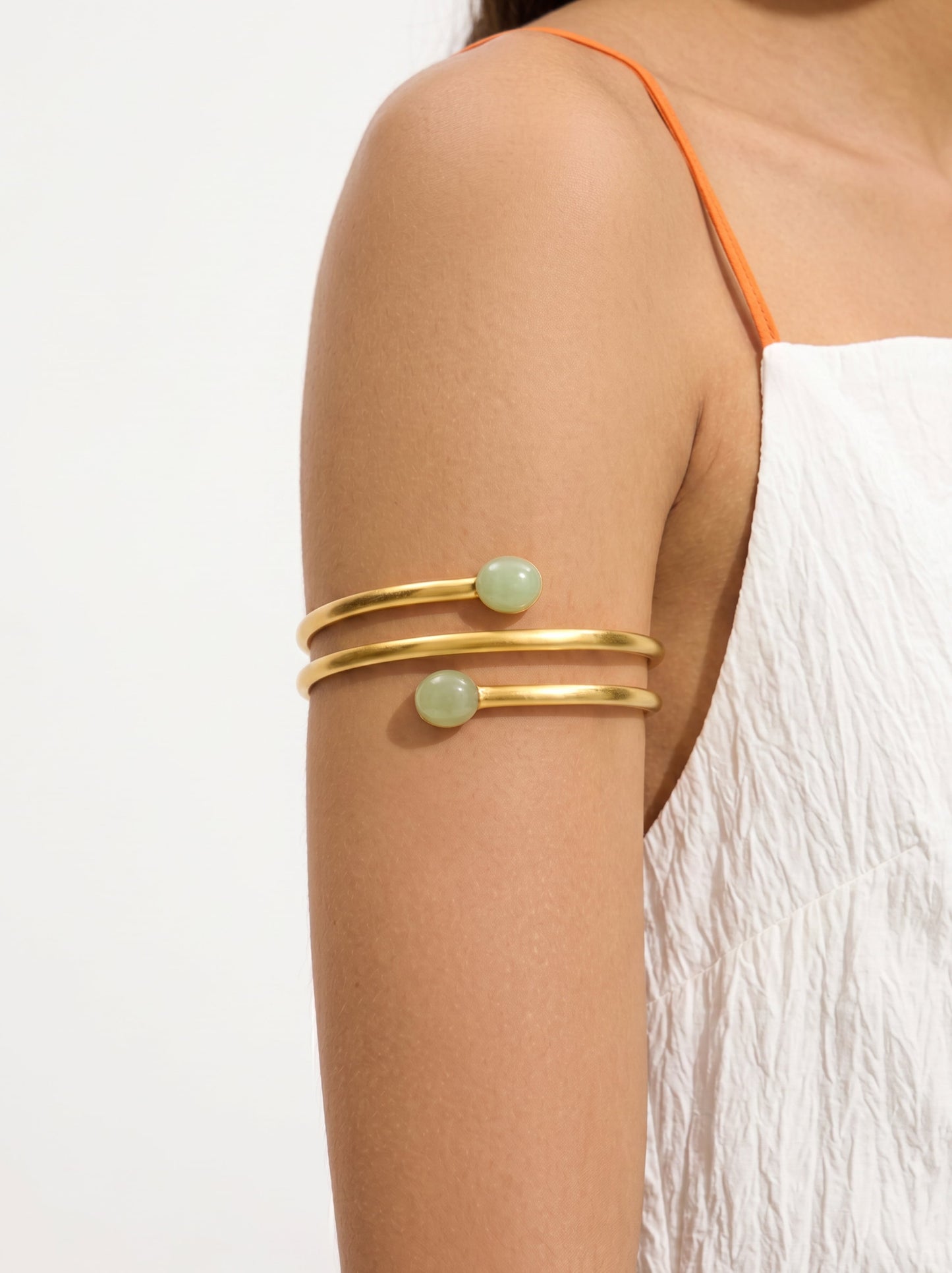 Spiral Bracelet With Stones