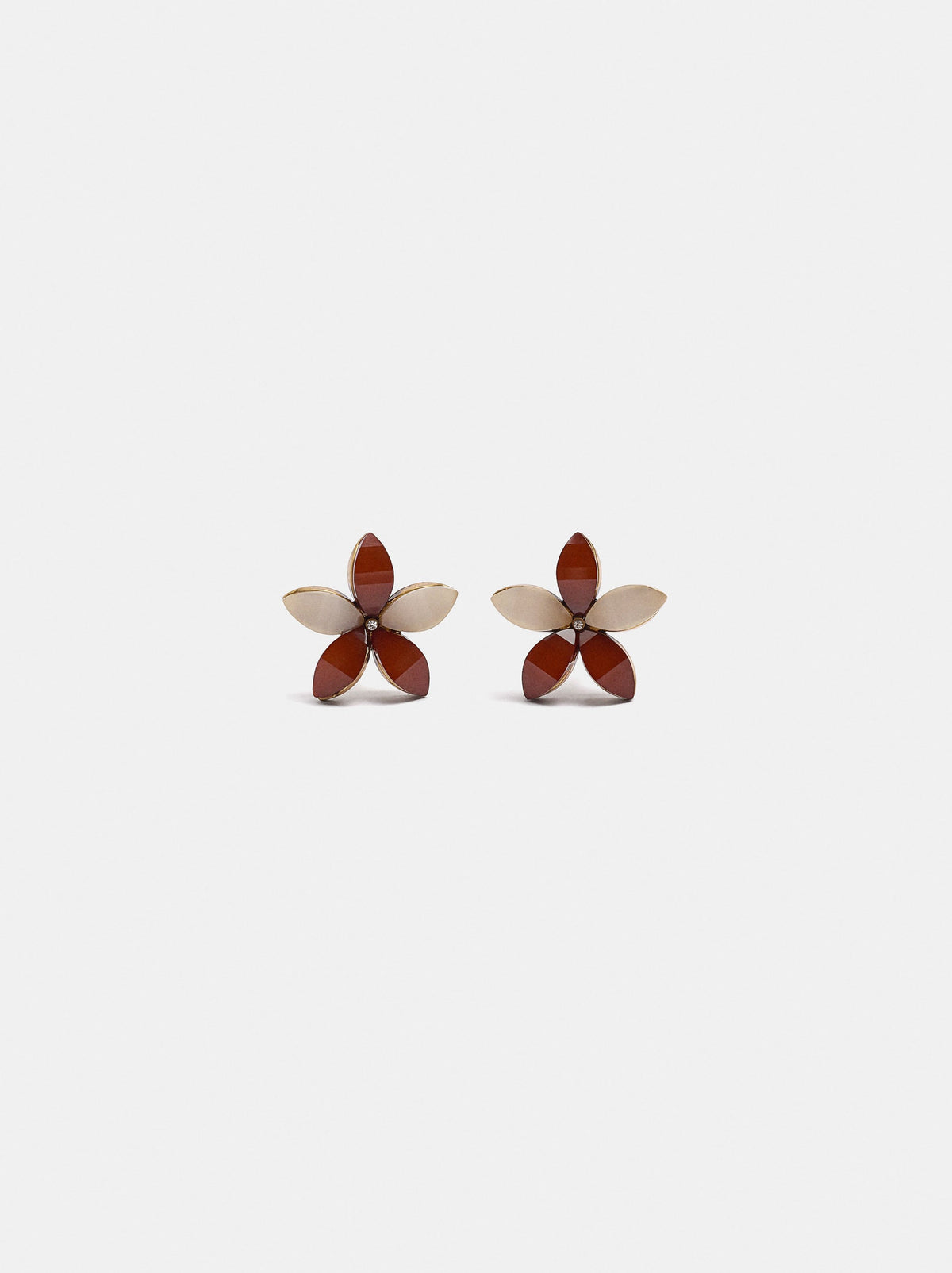Multicolor Resin Flower Earrings