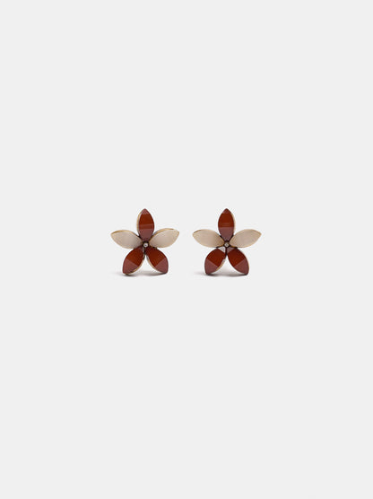 Multicolor Resin Flower Earrings