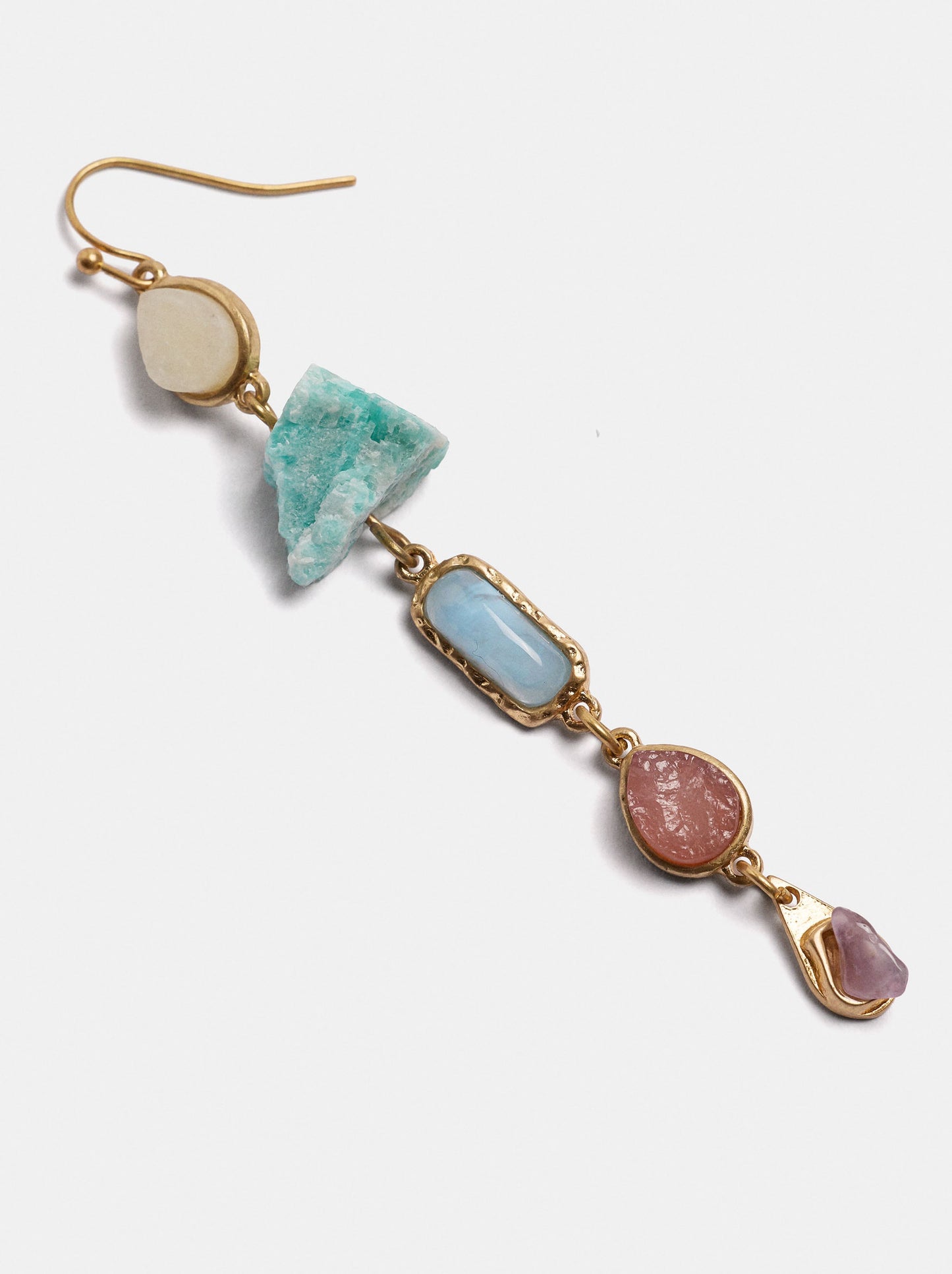 Long Earrings With Multicolor Stones