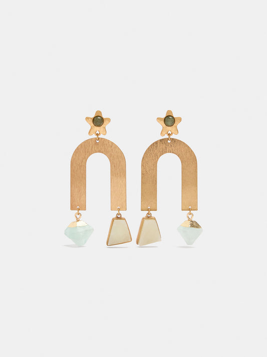 Hoop Earrings With Stones