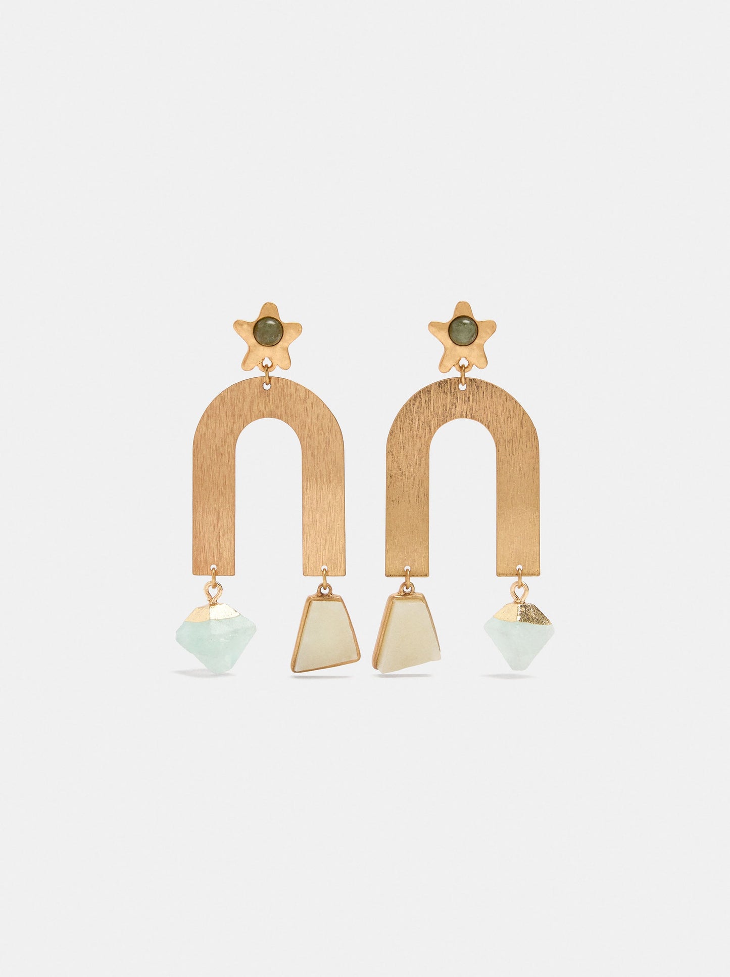 Hoop Earrings With Stones