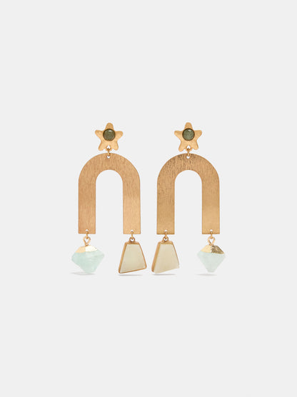 Hoop Earrings With Stones
