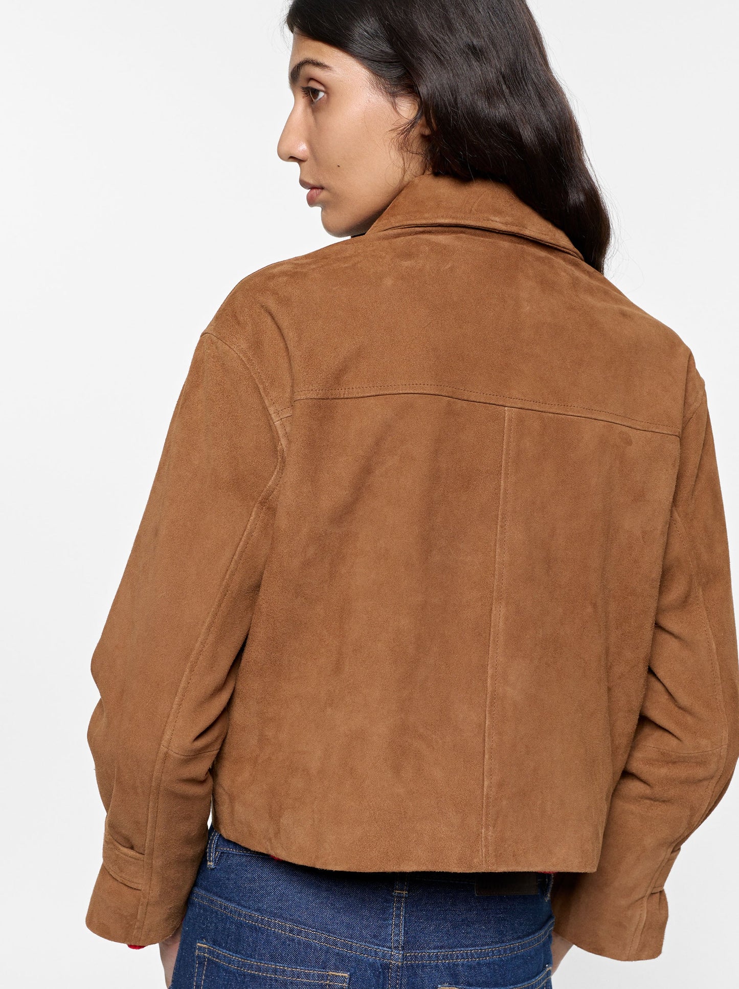 Leather Jacket With Adjustable Collar