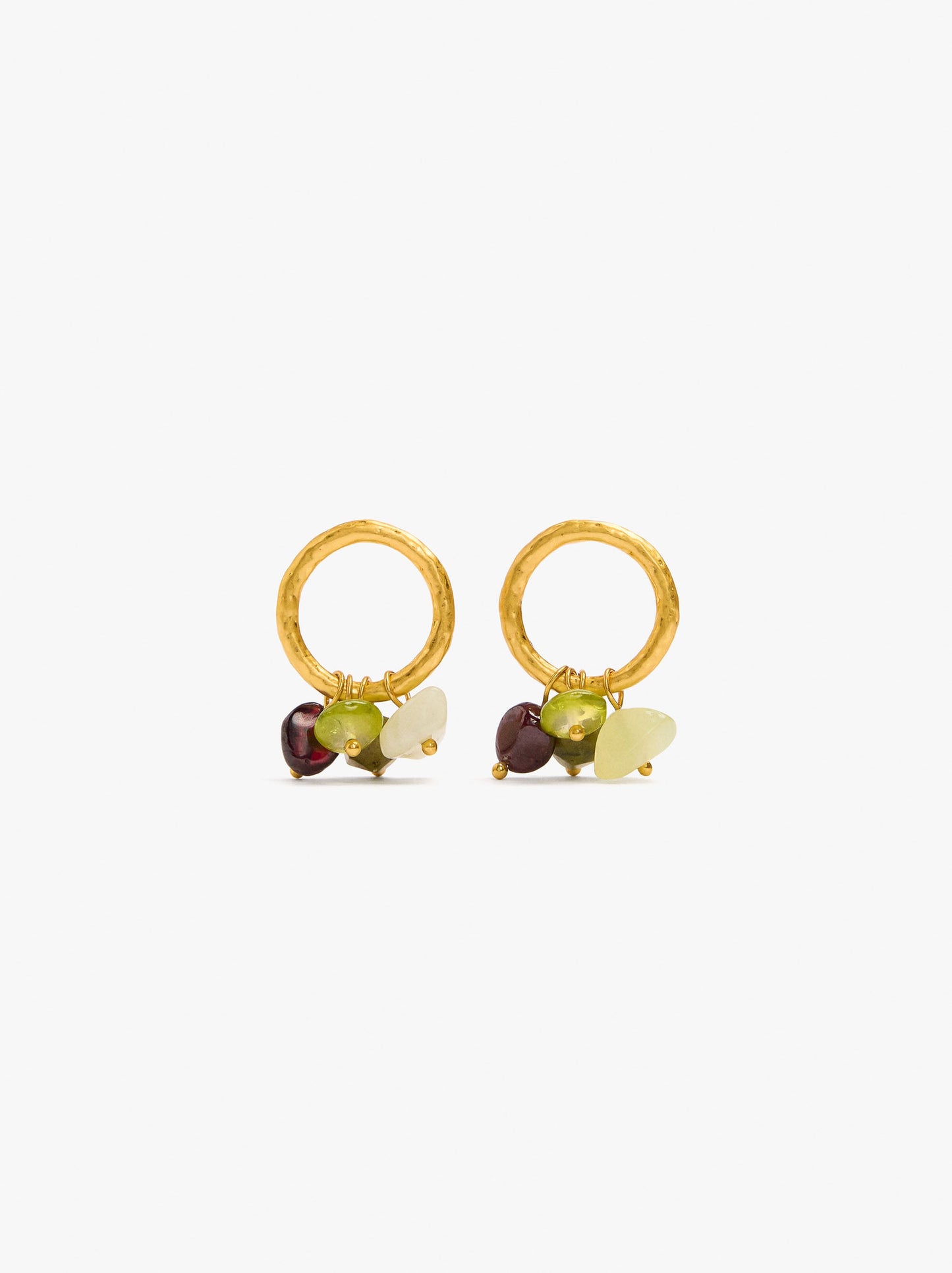 Hoop Earrings With Stones