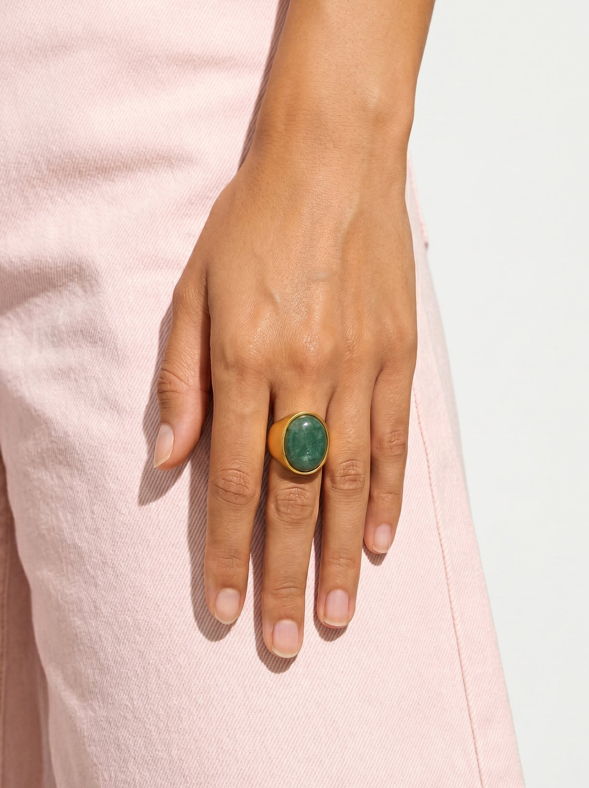 Ring With Oval Stone