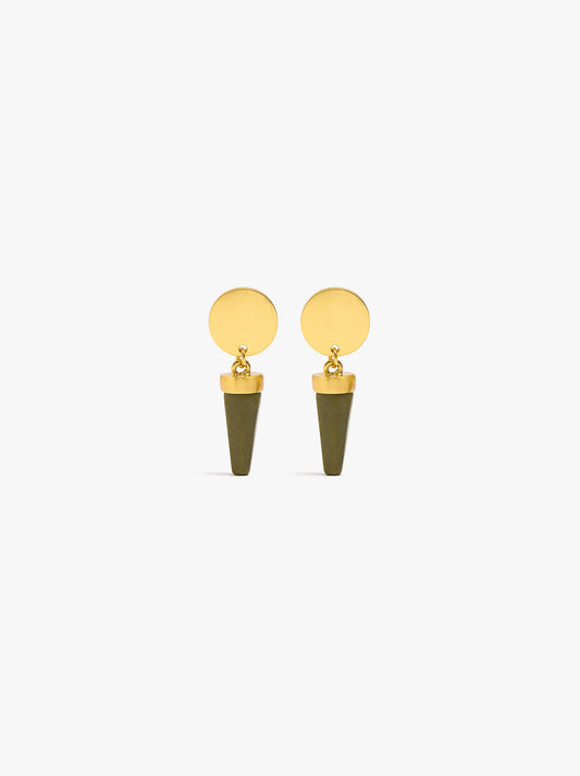 Earrings With Resin Cone
