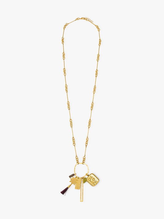 Necklace With Metal Hanging Bars