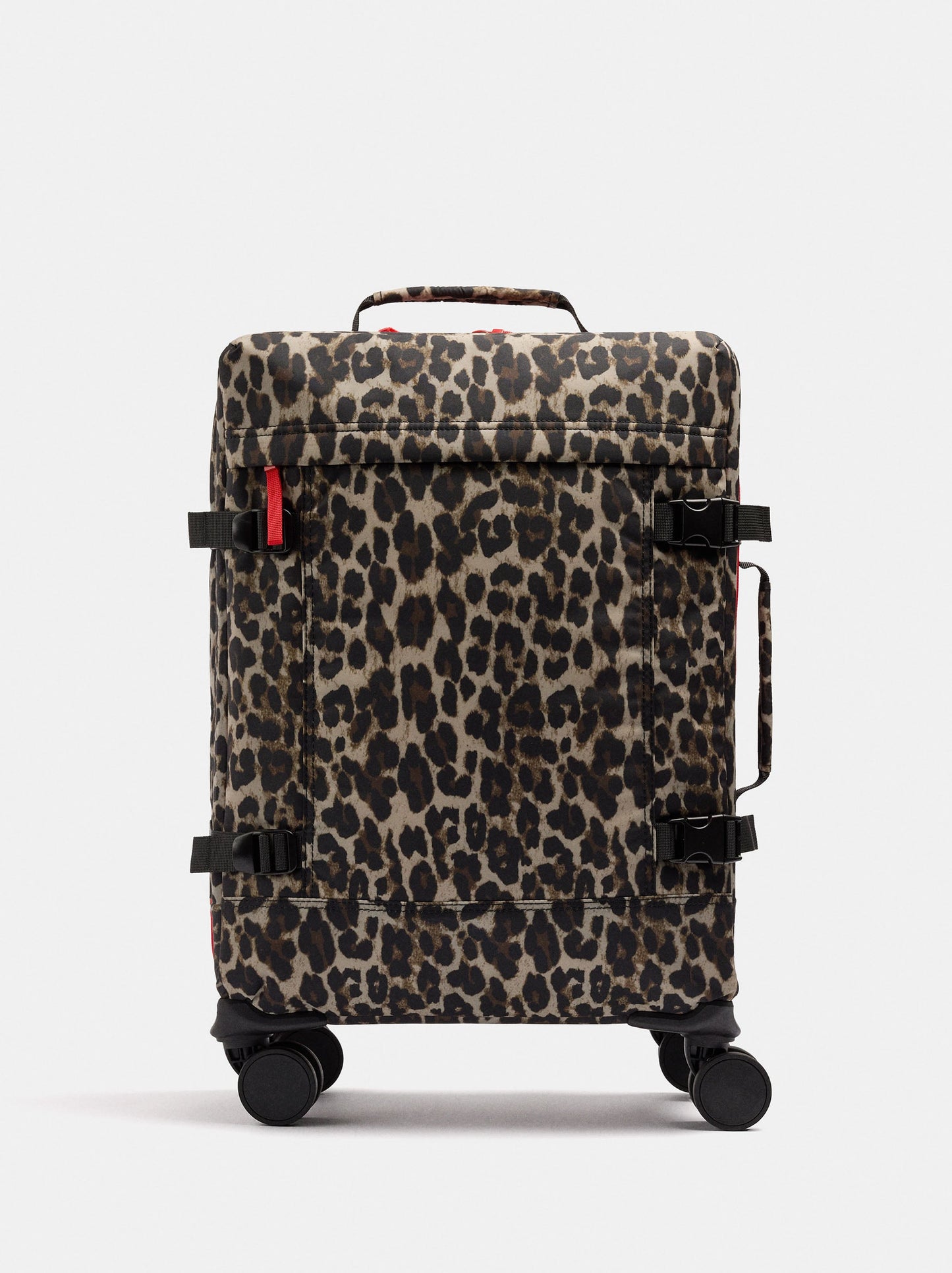 Animal Print Nylon Travel Suitcase