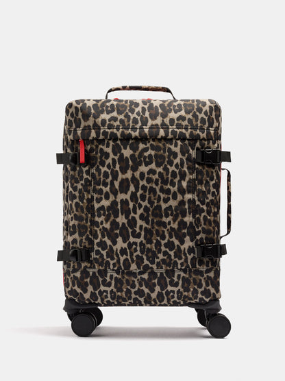 Animal Print Nylon Travel Suitcase