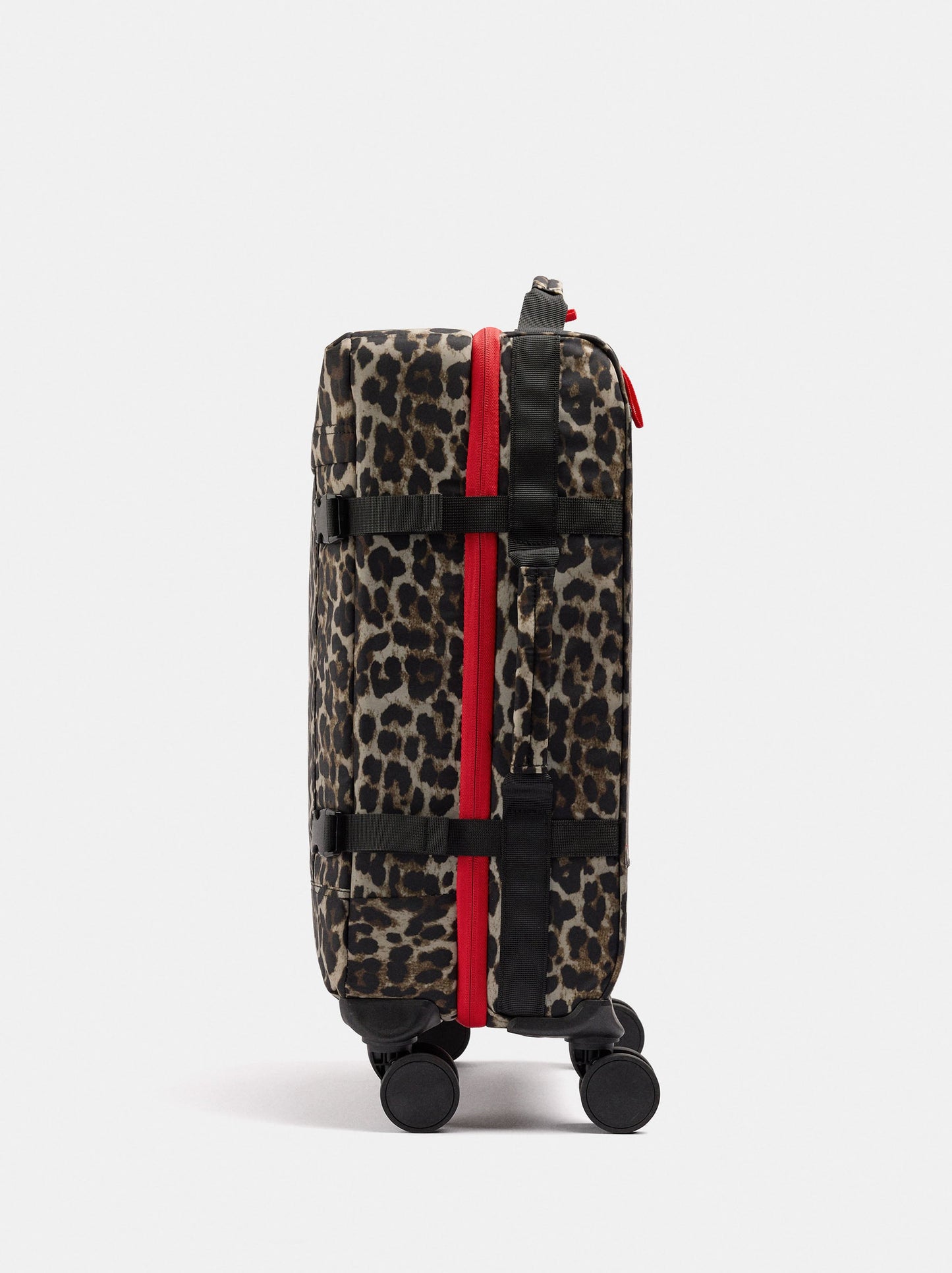 Animal Print Nylon Travel Suitcase
