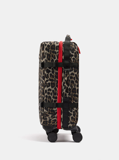 Animal Print Nylon Travel Suitcase