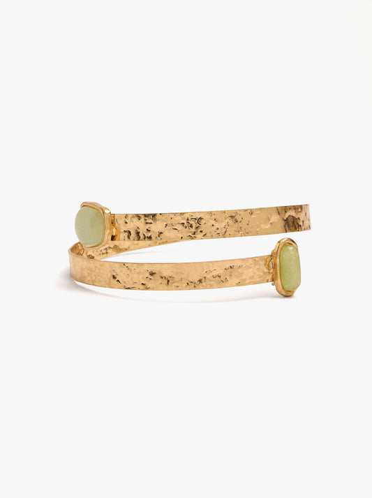 Crossed Bracelet With Stones