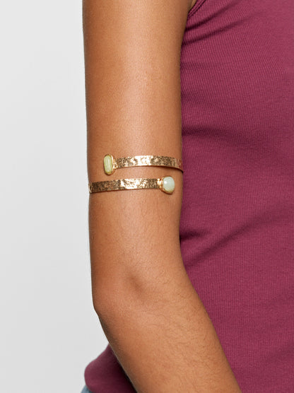 Crossed Bracelet With Stones