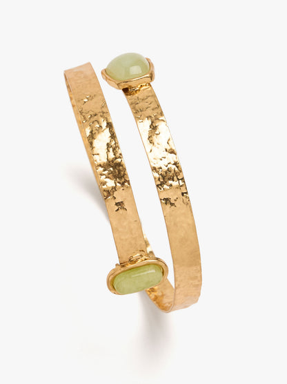 Crossed Bracelet With Stones