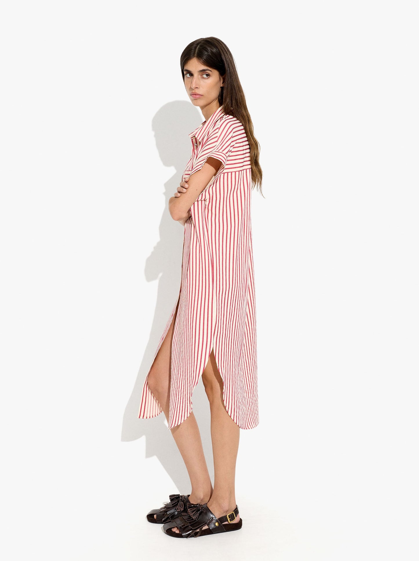 Striped Dress With Pocket