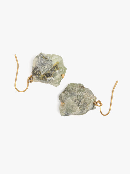 Earrings With Irregular Stones